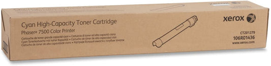 Xerox 106r01436 Phaser 7500 Cyan High Capacity Toner Cartridge High Capacity Cyan