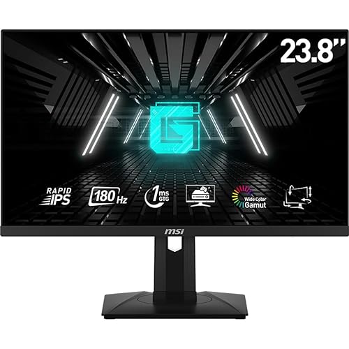MSI FHD Rapid IPS Gaming Free Sync 1ms 1920 x 1080 180Hz Refresh Rate 24 Gaming Monitor (Optix G244PF E2)