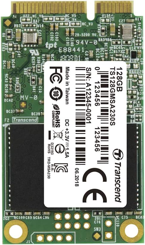 Transcend 128GB SATA III 6GB/S MSA230S mSATA SSD 230S Solid State Drive TS128GMSA230S TRANSCEND SSD 128GB