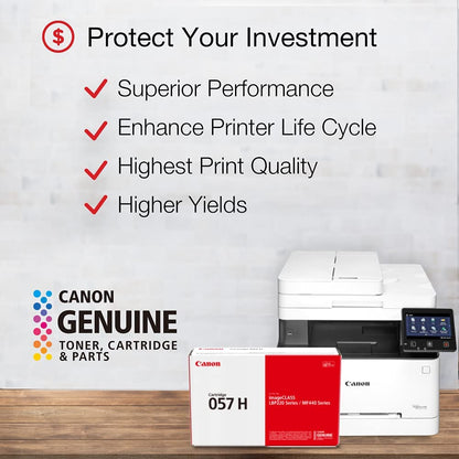 Canon Genuine High Yield Toner Cartridge 057H Black High Capacity Toner