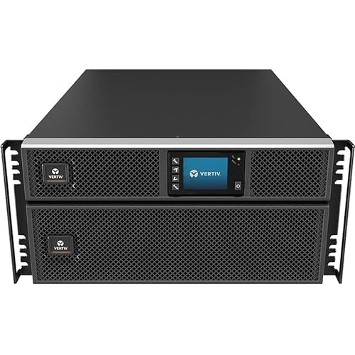Liebert GXT5 UPS w/Network Card - 6kVA/6kW 208 and 120V, Online Double Conversion Rack Tower, Energy Star, Uninterruptible Power Supply, Sine Wave Battery Backup(GXT5-6000MVRT4UXLN) GXT5 6000VA/6000W
