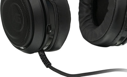 IOGEAR Kaliber NUKLEUS Gaming Headset - Xbox One S/Xbox One - PS4 - PC/Mac &amp; Mobile Devices - 50mm Drivers - Built-in Volume Control - 3.5mm 4-Pole Stereo Plug - Includes Y Adapter for PCs - GHG601