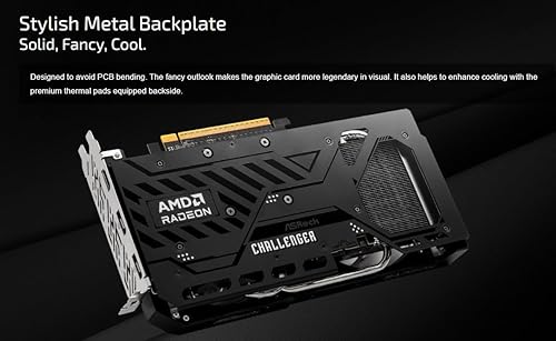 Asrock Challenger Radeon Rx 9060 Xt 16gb Gddr6 Pci Express 5.0 X16 Video Graphics Card