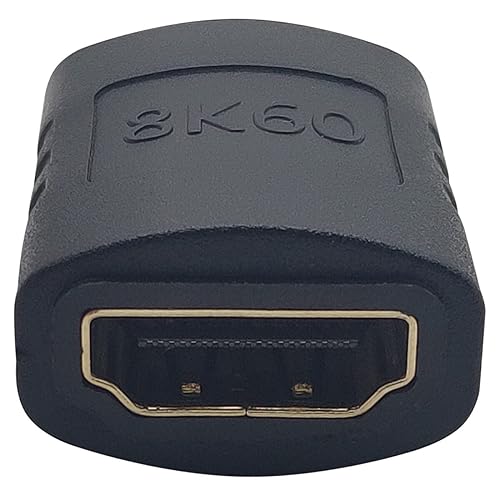 Tripp Lite HDMI Coupler Cable Extender, Female to Female Ports, No-Loss in Video Quality (8K @ 60Hz Video [4:4:4] High Dynamic Range), Gold-Plated Connectors, (P164-000-8K6)