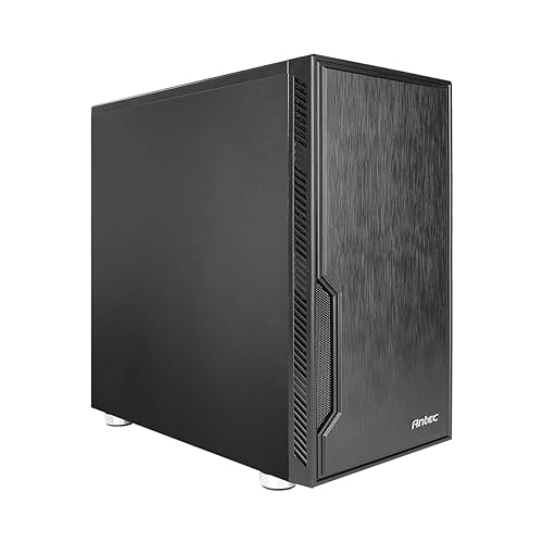 Antec - VSK10 VSK10 Value Solution Series Highly Functional Micro-ATX Case, Support 4 x 140 mm Fan and 280 mm Radiator, 2 x USB3.0 Black
