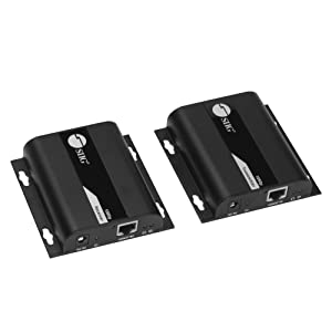 SIIG 1080p HDMI Extender Over IP 394ft - HDMI Ethernet Extender, HDbitT, IR Extension, HDCP, 1 to 1 or One to Many, TX &amp; RX Balun Kit (CE-H26T11-S1) 1080p V2 TX&amp;RX Kit