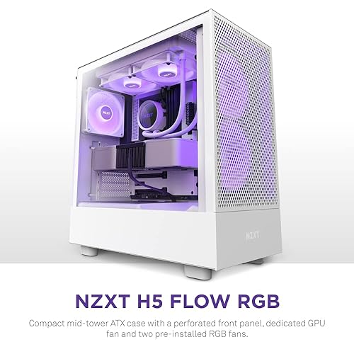 NZXT H5 Flow RGB - White