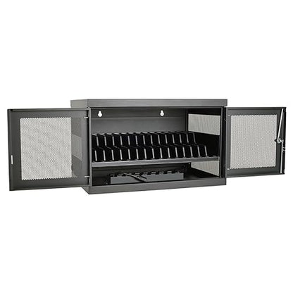 Tripp Lite 16-Port AC Charging Storage Station Cabinet for Chromebooks, Laptops and Tablets, 17-Inch Depth, Wall Mount and Cart Options (CSC16AC)
