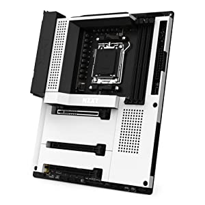NZXT N7 B650E - N7-B65XT-W1 - AMD B650 chipset (Supports AMD 7000 Series CPUs) - ATX Gaming Motherboard - Integrated Rear I/O Shield - WiFi 6 connectivity - White
