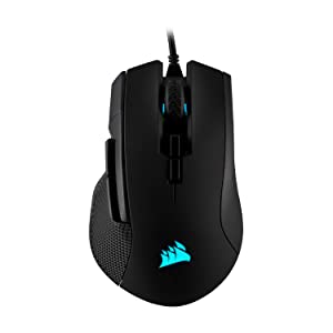 Corsair Ironclaw RGB - FPS and MOBA Gaming Mouse - 18,000 DPI Optical Sensor - Backlit RGB LED, Black Wired Mouse