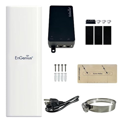 EnGenius Broadband [EOC600] 2x2 802.11ax Outdoor boasts 5GHz radios with Integrated 16dBi Internal Antenna Capable of Reaching up to 1200 Mbps