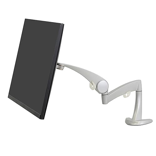 Ergotron – Neo-Flex Single Monitor Arm, VESA Desk Mount – for Monitors Up to 24 Inches, 0 to 18 lbs – Silver