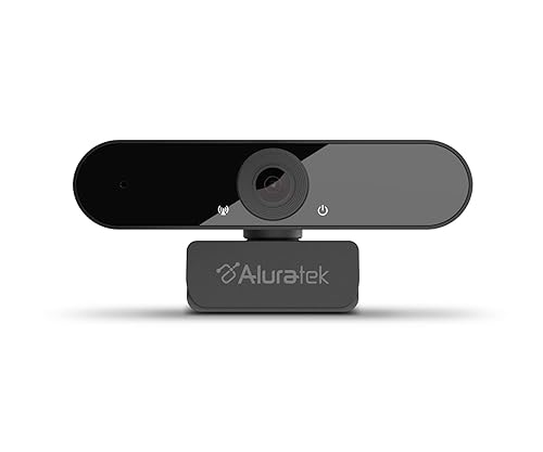 Aluratek HD 1080P Video Webcam for PC, MAC, Desktop & Laptop, Video Call, Conference, USB (AWC03F)