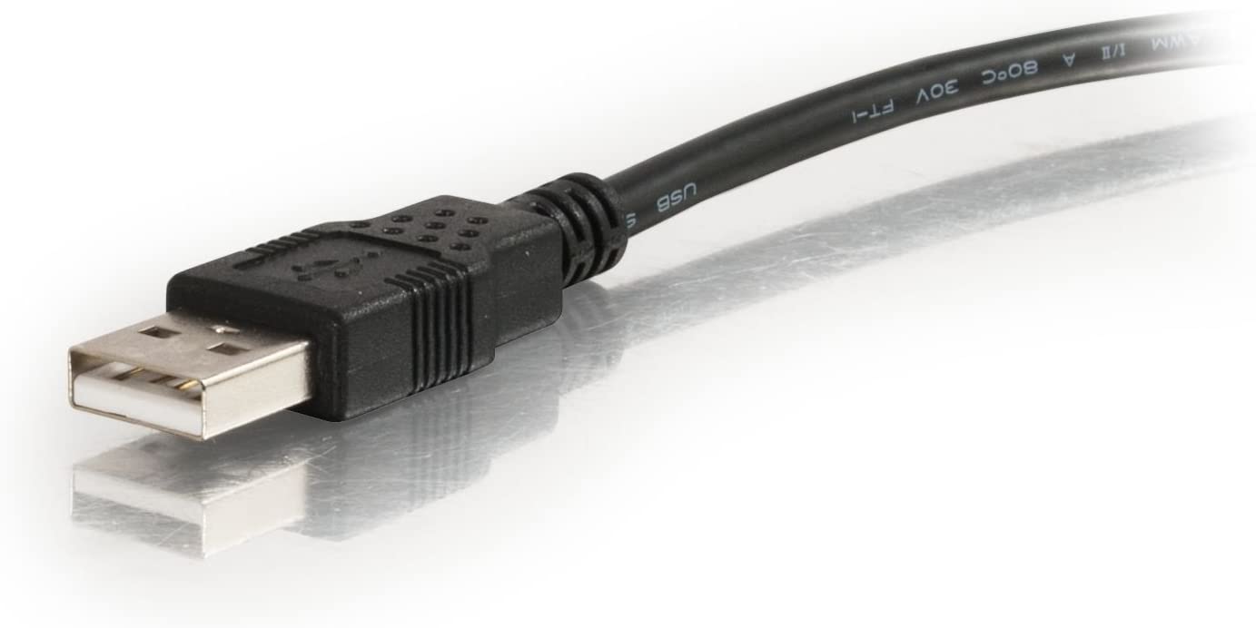 C2g/ cables to go C2G USB Cable, Mini USB Cable, USB 2.0 Cable, USB A to B Cable, 6.56 Feet (2 Meters), Black, Cables to Go 27005 Black 6.6 Feet USB A to Mini B Male