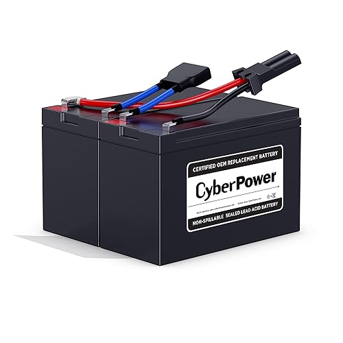 CyberPower RB1270X2B UPS Replacement Battery Cartridge, Maintenance-Free, User Installable, 12/7Ah