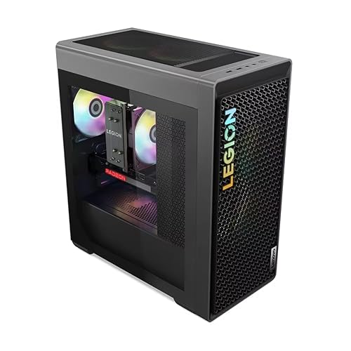 Lenovo Legion T5 26ARA8 90UX000QUS Gaming Desktop Computer - AMD Ryzen 7 7700 Octa-core [8 Core] 3.80 GHz - 16 GB RAM DDR5 SDRAM - 1 TB M.2 PCI Express NVMe 4.0 x4 SSD - Tower - Storm Gray