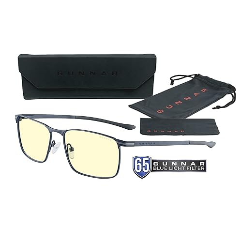 Gunnar Computer Blue Light Blocking Glasse's Mendocino, Midnight Blue, Adult