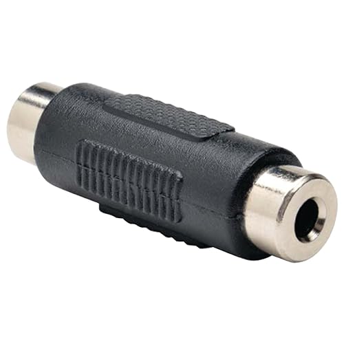 TRIPP LITE 3.5mm to 3.5mm Mini Stereo Audio Coupler Extender F/F, Black