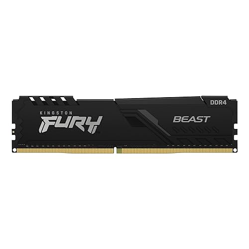 Kingston FURY Beast 16GB 2666MHz DDR4 CL16 Desktop Memory Single Stick KF426C16BB/16, Black Black 16GB 2666MHz Ram Only