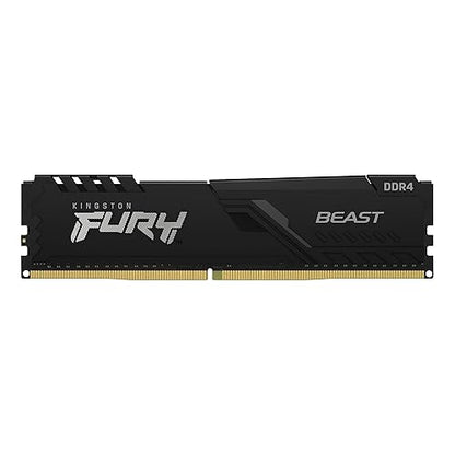 Kingston Fury Beast 16GB 3200MHz DDR4 CL16 Memory Gamer for PC Black (KF432C16BB1/16) 16.0 3200MHz 16 GB