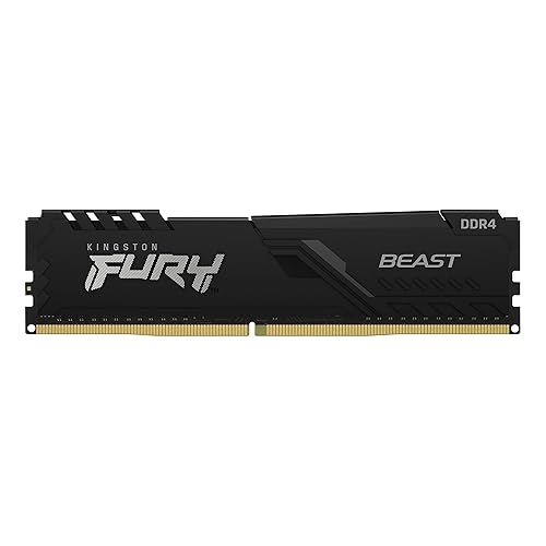 Kingston Fury Beast 16GB 3200MHz DDR4 CL16 Memory Gamer for PC Black (KF432C16BB1/16) 16.0 3200MHz 16 GB