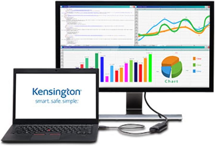 Kensington VP4000 DisplayPort to HDMI 4K Video Adapter (K33984WW),Black