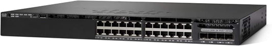 Cisco Catalyst 2960L-SM-24PQ Network Switch, 24 Gigabit Ethernet PoE+ Ports, 195W PoE Budget, 4 10G SFP+ Uplink Ports, Fanless Operation, Enhanced Limited (WS-C2960L-SM-24PQ)