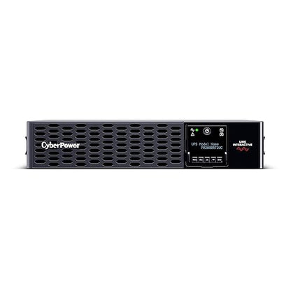 CyberPower PR2000RT2UC Smart App Sinewave UPS System, 2000VA/2000W, 8 Outlets, 2U Rack/Tower, AVR, Built-in Cloud Monitoring Standard 2000VA 20A