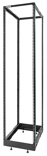 Intellinet 45U 19" 4 Post Open Frame Server Wall Mount Rack - Flatpacked, Antistatic Powder Coated Steel – for IT Network Equipment & AV Devices – 3 Yr Mfg Warranty – 716406 45U 4 Post - Flatpacked