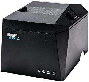 Star Micronics TSP143IVUE USB/Ethernet (LAN) Thermal Receipt Printer with Android Open Accessory (AOA), CloudPRNT, Cutter, and Internal Power Supply - Gray Gray USB/Ethernet (LAN)
