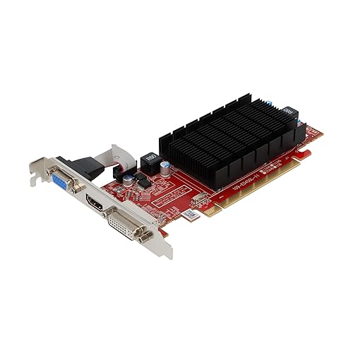 VisionTek Radeon 6350 1GB DDR3 (DVI-I, HDMI, VGA) - 2560 x 1600 - DirectX 11.0, DirectCompute 11, OpenCL, OpenGL 4.1 - 1 x HDMI - 1 x VGA - 1 x Total Number of DVI - PC - 2 x Monitors Supported - Dual Link DVI Supported
