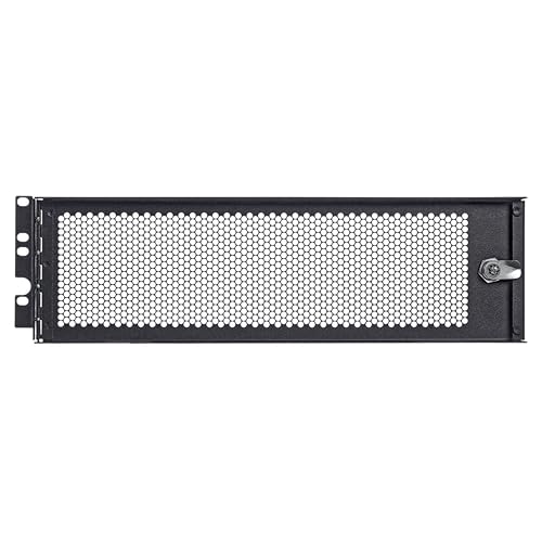 Tripp Lite 3U Security Door Cage Rack Mount for Front Facing Network Equipment, Secure Locking Key Hinged Door, Cooling Friendly Perforated Design, Heavy-Duty Steel, 5-Year Warranty (SR3UCAGE) Front Facing 3U