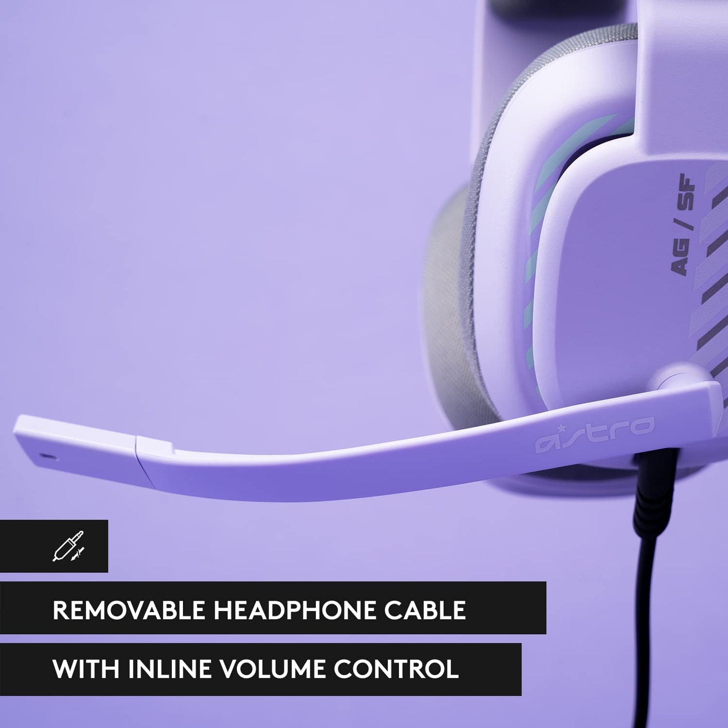Astro gaming Astro A10 Gaming Headset Gen 2 Wired Headset - Over-Ear Gaming Headphones with flip-to-Mute Microphone, 32 mm Drivers, for Xbox Series X|S, Xbox One, Playstation 5/4, Nintendo Switch, PC, Mac -Lilac Lilac Gen 2 Cross Platform Headset Only