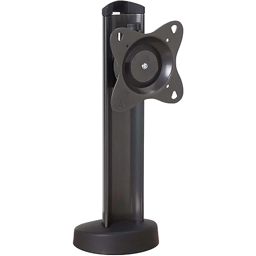 Chief Small Bolt-Down Monitor Mount Table Stand - For Displays 18-30" - Black - 30 lb Load Capacity - 16.1" Height x 6.9" Depth