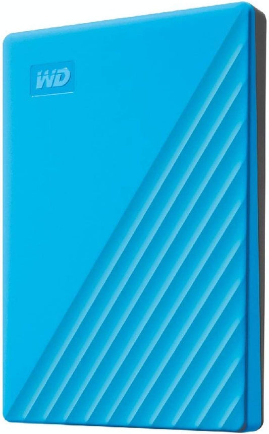 Western digital WD 1TB My Passport Portable External Hard Drive HDD, USB 3.0, USB 2.0 Compatible, Blue - WDBYVG0010BBL-WESN Blue 1TB PC Hard Drive