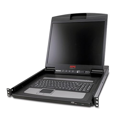 APC by Schneider Electric APC 19" Rack LCD Console - TouchPad - 100 V AC, 240 V AC Input Voltage - 1U High