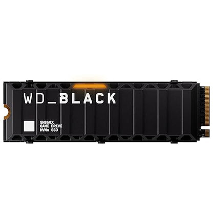 WD_BLACK 8TB SN850X NVMe Internal Gaming Solid State Drive with Heatsink - Works with PlayStation 5, Gen4 PCIe, M.2 2280, Up to 7,200 MB/s - WDS800T2XHE 8TB SSD w/ Heatsink