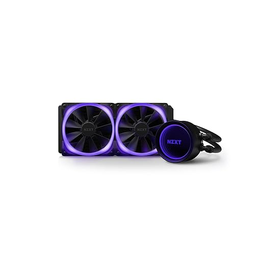NZXT Kraken X53 RGB 240mm - RL-KRX53-R1 - AIO RGB CPU Liquid Cooler - Rotating Infinity Mirror Design - Improved Pump - Powered by CAM V4 - RGB Connector - AER RGB V2 120mm Radiator Fans (2 Included) X53 RGB 240mm Kraken X Gen 3