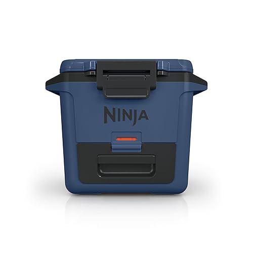 Ninja FrostVault 30qt Hard Cooler with Dry Zone, Integrated Fridge-Temp Dry Storage Drawer, Premium Heavy-Duty Insulated Cooler, Keeps Ice for Days, Lakeshore Blue, FB131CBL