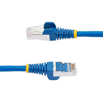 StarTech.com 50ft Blue CAT6a Ethernet Cable, Snagless RJ45, 10GbE, 100W PoE++, S/FTP, 500MHz, 27AWG Pure Bare Copper, LSZH Blue 50 ft.