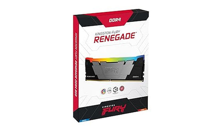 Kingston Fury Renegade RGB 16GB 3200 DDR4 CL16 DIMM 1Gx8 Desktop Memory - KF432C16RB12A/16