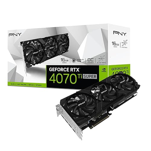 PNY GeForce RTX™ 4070 Ti Super 16GB Verto™ Overclocked Triple Fan Graphics Card DLSS 3 LED OC