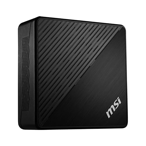 MSI Cubi 5 12M, 0.7L Mini PC, Intel Core i7-1255U, WiFi 6, BT 5.2, Duel LAN, Thunderbolt Type C, Black, Non-OS (12M-016BUS): Cubi 5 (BLK)