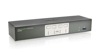 IOGEAR 4-Port Dual View Dual-Link DVI KVMP Switch with Audio and Full Set of Cables (GCS1644 TAA Compliant) 4-Port with Cables