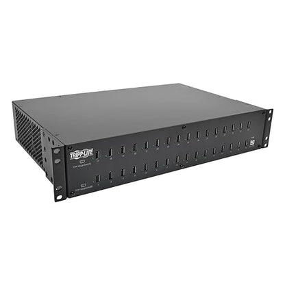 Tripp Lite 32-Port USB Charging Station Hub W/Syncing 5V 80A (400W) for Tablets & Smartphones Rackmount 2Urm (U280-032-Rm)