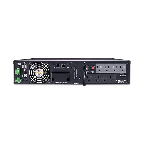 CyberPower OL1000RTXL2U Smart App Online UPS System, 1000VA/900W, 8 Outlets, 2U Rack/Tower Standard 1000VA