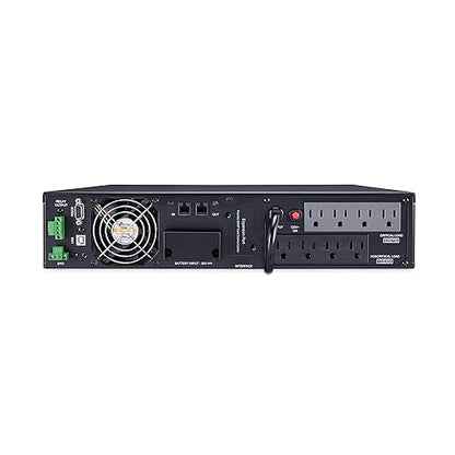 CyberPower OL1000RTXL2U Smart App Online UPS System, 1000VA/900W, 8 Outlets, 2U Rack/Tower Standard 1000VA