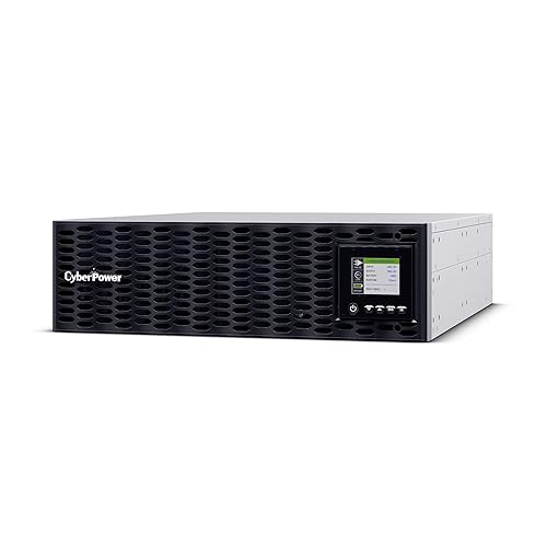 CyberPower OL6KRTHDL High-Density Smart App Online Sinewave UPS Battery Backup and Surge Protector with Long Run Time, Double Conversion Topology, 6000VA/6000W, 4 Outlets, 3U, Pre-Installed RMCARD205
