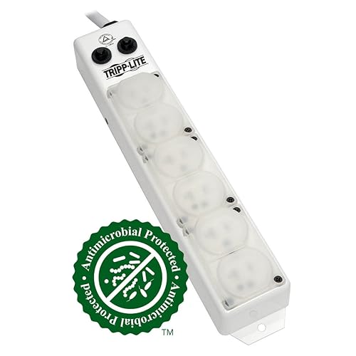 Tripp Lite PS625HG20AOEM 6 Outlet, 25' Cord Power Strip Medical Hospital Grade UL 1363A, White