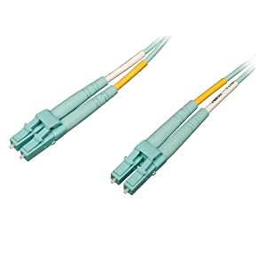 Tripp Lite 10Gb/100Gb Duplex Multimode 50/125 OM4 LSZH Fiber Patch Cable (LC/LC) - Aqua, 5M (16-ft.)(N820-05M-OM4) 5M OM4